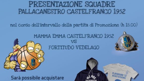 Domenica 15 dicembre la Festa di Natale al Palavenale per la Pallacanestro Castelfranco 1952